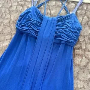 knee length dresses for ladies BCBGMAXAZRIA Navy One Shoulder Dress – Runway Catalog main image 1